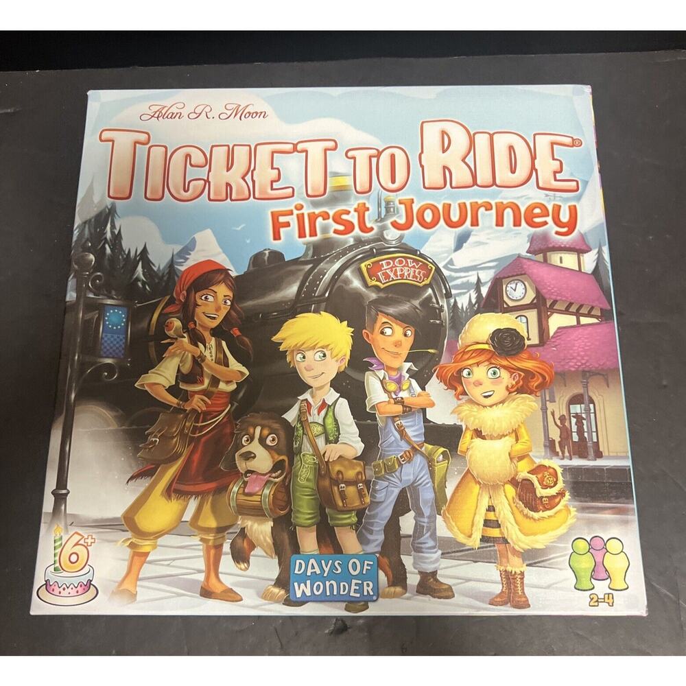 Days of Wonder Ticket to Ride First Journey Board Game Train Alan Moon 720027